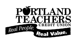 PORTLAND TEACHER CREDIT UNION REAL PEOPLE. REAL VALUE. logo