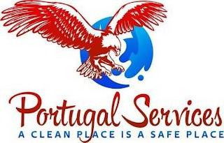 PORTUGAL SERVICES A CLEAN PLACE IS A SAFE PLACE logo