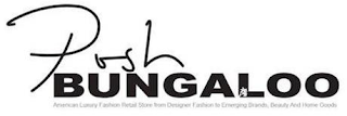 POSH BUNGALOO AMERICAN LUXURY FASHION RETAIL STORE FROM DESIGNER FASHION TO EMERGING BRANDS, BEAUTY AND HOME GOODS logo