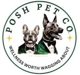 POSH PET CO. WELLNESS WORTH WAGGING ABOUT logo