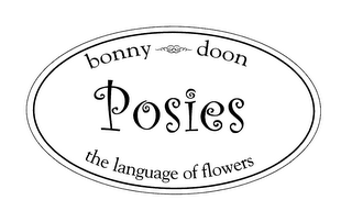 POSIES BONNY DOON THE LANGUAGE OF FLOWERS logo