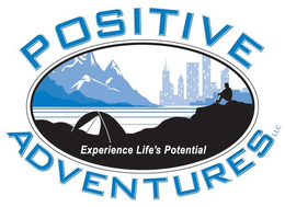 POSITIVE ADVENTURES LLC, EXPERIENCE LIFE'S POTENTIAL logo
