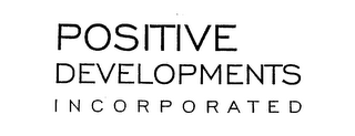 POSITIVE DEVELOPMENTS INCORPORATED logo