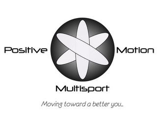 POSITIVE MOTION MULTISPORT MOVING TOWARD A BETTER YOU... logo
