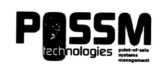POSSM TECHNOLOGIES POINT-OF-SALE SYSTEMS MANAGEMENT logo