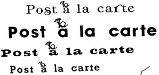 POST A LA CARTE logo