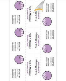 POST-A-MESSAGE BUSINESS CARDS logo