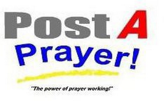POST A PRAYER "THE POWER OF PRAYER WORKING!" logo