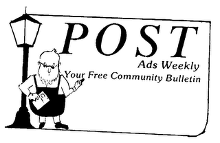 POST ADS WEEKLY YOUR FREE COMMUNITY BULLETIN logo