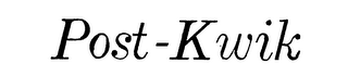 POST-KWIK logo