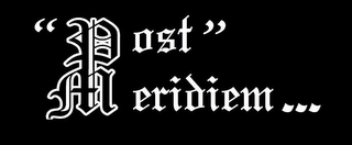 "POST" MERIDIEM ... logo