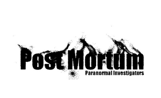 POST MORTUM PARANORMAL INVESTIGATORS logo