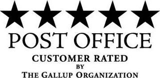POST OFFICE CUSTOMER RATED BY THE GALLUP ORGANIZATION logo