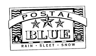 POSTAL BLUE RAIN SLEET SNOW logo