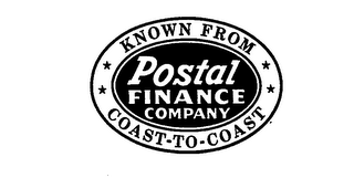 POSTAL FINANCE COMPANY KNOWN FROM COAST TO COAST logo