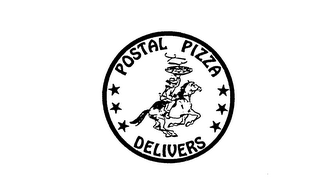POSTAL PIZZA DELIVERS logo
