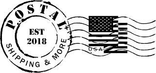POSTAL PLUS SHIPPING AND MORE EST 2018 USA logo