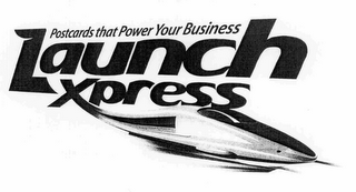 POSTCARDS THAT POWER YOUR BUSINESS LAUNCH XPRESS logo