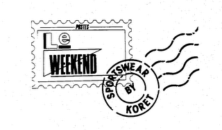 POSTES LE WEEKEND SPORTSWEAR BY KORET logo