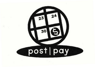 POSTPAY 23 24 30 $ logo