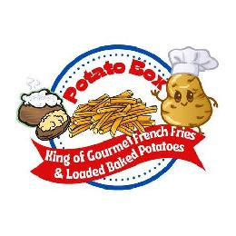 POTATO BOX KING OF GOURMET FRENCH FRIES & LOADED BAKED POTATOES logo