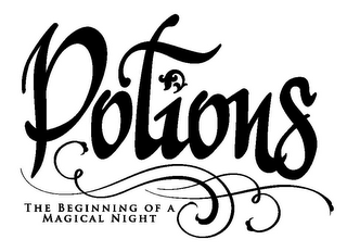 POTIONS THE BEGINNING OF A MAGICAL NIGHT logo