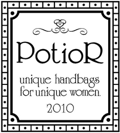 POTIOR UNIQUE HANDBAGS FOR UNIQUE WOMEN. 2010 logo