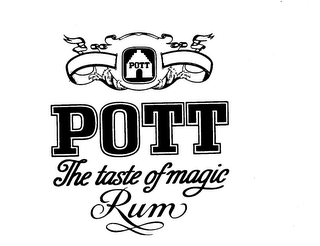 POTT POTT THE TASTE OF MAGIC RUM logo