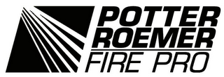 POTTER ROEMER FIRE PRO logo