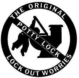 POTTY LOCK THE ORIGINAL LOCK OUT WORRIES logo