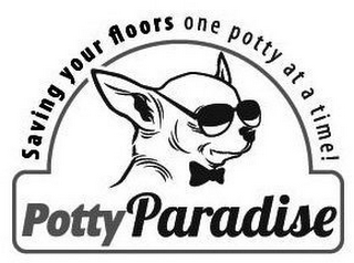 POTTY PARADISE SAVING YOUR FLOORS ONE POTTY AT A TIME! logo