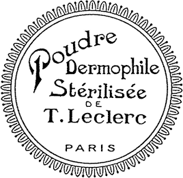 POUDRE DERMOPHILE STÉRILISÉE DE T.LECLERC PARIS logo