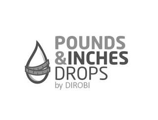 POUNDS &INCHES DROPS BY DIROBI logo
