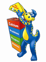 POUR BIEN GRANDIR 4 X4 CALCIUM PROTEINES PHOSPHORE VITAMINES logo