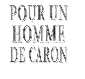 POUR UN HOMME DE CARON logo