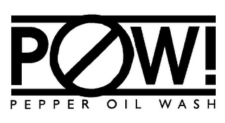 POW! PEPPER OIL WASH logo