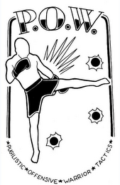 P.O.W. PUGILISTIC OFFENSIVE WARRIOR TACTICS logo