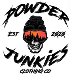 POWDER JUNKIES CLOTHING CO EST 2020 logo