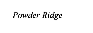 POWDER RIDGE logo