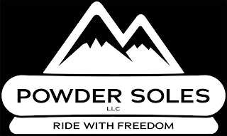 POWDER SOLES RIDE WITH FREEDOM logo
