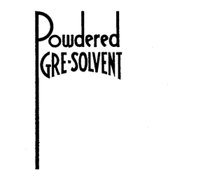 POWDERED GRE-SOLVENT logo