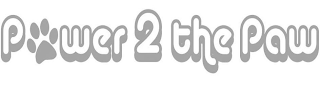 POWER 2 THE PAW logo