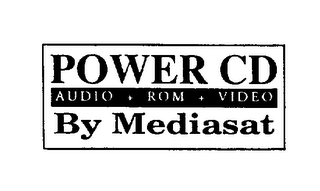 POWER CD BY MEDIASAT AUDIO + ROM + VIDEO logo