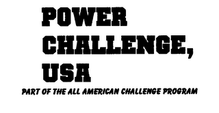 POWER CHALLENGE U. S. A. logo