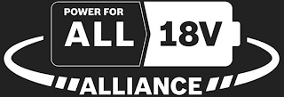 POWER FOR ALL 18 V ALLIANCE logo
