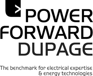 POWER FORWARD DUPAGE THE BENCHMARK FOR ELECTRICAL EXPERTISE & ENERGY TECHNOLOGIES logo
