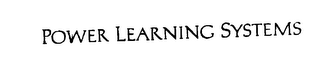 POWER LEARNING SYSTEMS logo