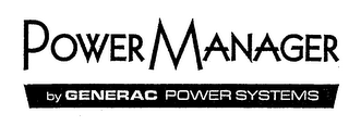 POWER MANAGER BY GENERAC POWER SYSTEMS