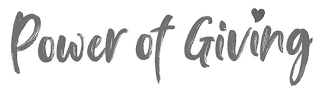 POWER OF GIVING logo