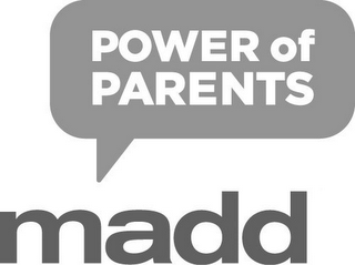 POWER OF PARENTS MADD logo